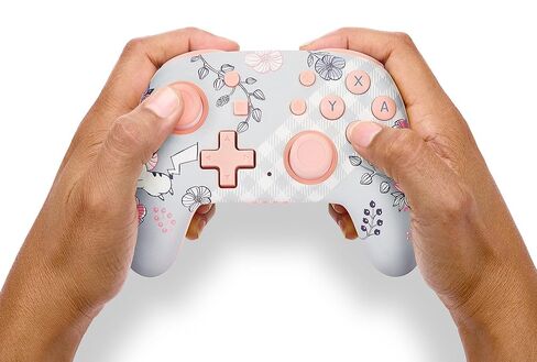 PowerA Nano Enhanced Wireless Controller for Nintendo Switch - Pikachu Garden, mini, portable, gamepad, motion controls, bluetooth (Renewed) in Saudi Arabia
