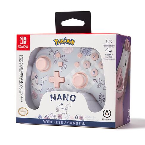 PowerA Nano Enhanced Wireless Controller for Nintendo Switch - Pikachu Garden, mini, portable, gamepad, motion controls, bluetooth (Renewed) in Saudi Arabia