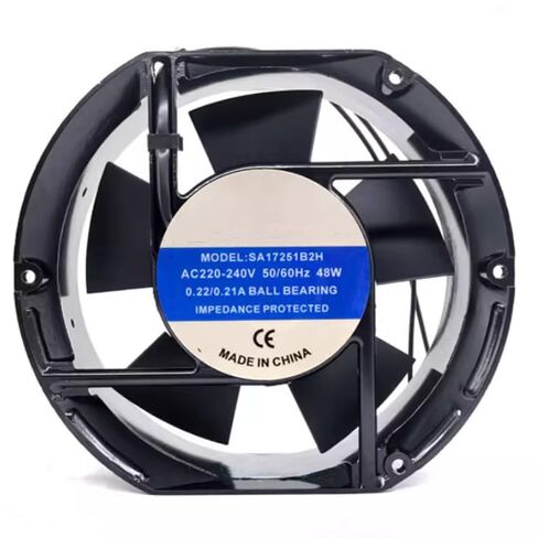 SA17251B2H AC 220/240V 0.22/0.21A 48W 172x150x51mm 2-Wire Cooling Fan in Saudi Arabia
