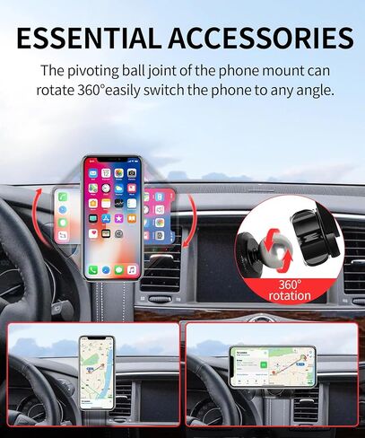 Car Phone Holder for 2017-2020 Nissan Armada 2014-2019 Infiniti QX80 Accessories, 360° Rotation Phone Mount Compatible with MagSafe, Cell Phone Holder Does Not Affect Air Vent in Saudi Arabia