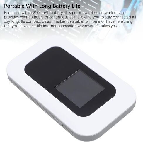 جهاز Luqeeg WiFi Hotspot، إعداد سهل للتوصيل والتشغيل بسرعة 300 ميجابايت في الثانية عالي السرعة 4G جهاز نقطة اتصال متنقل محمول مع عمر بطارية طويل، أدوات إلكترونية للتخييم أثناء السفر in Saudi Arabia
