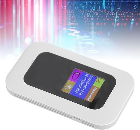 جهاز Luqeeg WiFi Hotspot، إعداد سهل للتوصيل والتشغيل بسرعة 300 ميجابايت في الثانية عالي السرعة 4G جهاز نقطة اتصال متنقل محمول مع عمر بطارية طويل، أدوات إلكترونية للتخييم أثناء السفر in Saudi Arabia