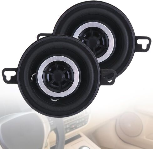 2pcs Car Stereo Speakers, 3.5 Inch Coaxial Loud Pro Audio Car Speaker, 12V 200W Universal Automobile Car Horn Speaker with Coaxial Type and Full Frequency for Most Vehicle Audio System in Saudi Arabia