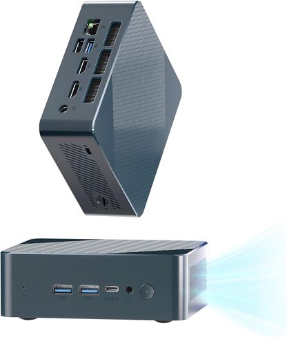 Getorli Mini PC, AMD Ryzen 5 3550H（Max 3.7GHz） 16GB DDR4 1TB SSD，Mini Desktop Computer Support 4K@60Hz Dual HDMI/USB-C/WiFi 5/BT5.0 for Home Office, Business & Light Gaming in Kuwait