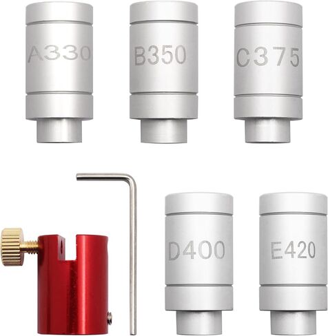 Gauge Body with 5 Bushing Set,Headspace Gague Kit Replacement for A330,C375,D400,B350,E420 Compatible with Checking Most Brass Case Bottlenecks in Saudi Arabia