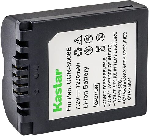 استبدال بطارية Kastar 2-Pack CGA-S006 لباناسونيك لوميكس DMC-FZ18K، لوميكس DMC-FZ18S، لوميكس DMC-FZ28، لوميكس DMC-FZ28GK، لوميكس DMC-FZ28K، لوميكس DMC-FZ28S، كاميرا لوميكس DMC-FZ28EFK in Saudi Arabia
