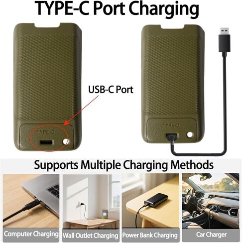 2 حزمة راديو UV-PRO بطارية 2600 مللي أمبير في الساعة BP-26B 7.4 فولت من النوع C شحن بطارية ليثيوم أيون عالية السعة قابلة لإعادة الشحن متوافقة مع ملحقات جهاز الاتصال اللاسلكي VR-N76 UV-PRO باللون البني in Kuwait