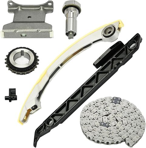 TKC8002 Engine Timing Chain Kit with Chain Guide Rail, Tensioner, Sprocket - Compatible with Chevy/GMC/Buick/Pontiac/Saturn/Saab Malibu/Equinox/Impala/Terrain/Regal/LaCrosse/Cobalt 2.0L 2.2L 2.4L in Saudi Arabia