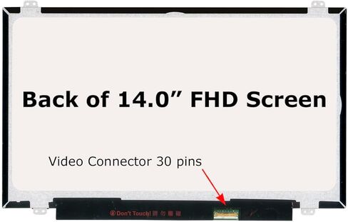 شاشة بديلة للبوابة GWTN141-6BL GWTN141-6BK درجة A+ غير لامعة FHD 1080p IPS 30pin غير تعمل باللمس 14.0 بوصة شاشة LCD LED مع أدوات in Kuwait