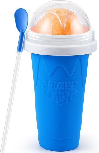 كوب Tgosomt Slushy، صانع سلاشي سحري فروزن، أدوات ممتعة رائعة للمراهقين والأطفال (أزرق) in Kuwait