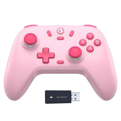 GameSir Nova Lite 2.4g Wireless Controller for Windows PC, iPhone, Android, Switch & Steam Deck, Bluetooth Controller Gamepad with Hall Effect Trigger,Turbo,Rumble Vibration (Pink) (Renewed) in Saudi Arabia
