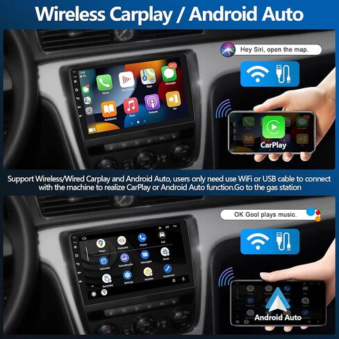 ستيريو سيارة 2+64 جيجا لسيارة Honda CRV 2012 2013 2014 2015 2016 مع Apple Carplay Android Auto، مستقبل راديو السيارة بشاشة لمس 9 بوصة مع نظام ملاحة GPS/FM/WiFi/وصلة مرآة/SWC/+كاميرا احتياطية AHD + ميكروفون in Kuwait