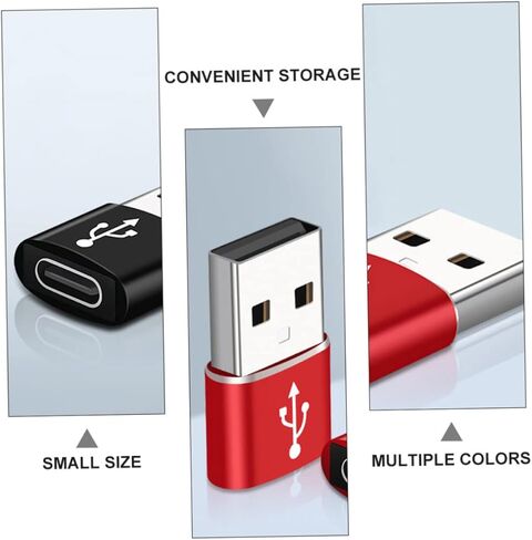 مجموعة محولات USB C مكونة من 5 قطع من النوع C إلى USB 3.0 لأجهزة الكمبيوتر المحمولة والهواتف الذكية المتوافقة مع الشحن السريع وتصميم قوي in Saudi Arabia