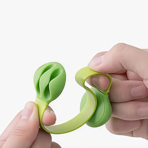 Single Pack Cable Management Clips - Self-Adhesive Cord Organizer for Desk, Nightstand, Office | Green Wire Holder for Chargers, USB Cables (No Drill, Multipurpose) in Saudi Arabia