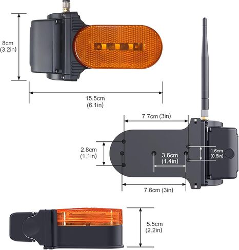 نظام كاميرا احتياطية Haloview Byte Tango BT7 TPMS-6 Plus 1080P Wireless 3 مع مستشعر TPMS 6 عبوات in Kuwait