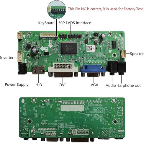 شاشة LCD VSDISPLAY مقاس 14.9 بوصة مقاس 1280 × 390 LTA149B780F مع لوحة تشغيل الصوت DVI VGA ومحول الطاقة in Saudi Arabia