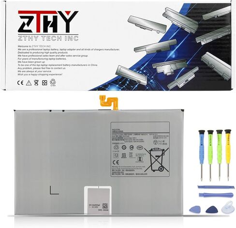 استبدال بطارية الكمبيوتر اللوحي ZTHY EB-BT975ABY لجهاز Samsung Galaxy Tab S7 FE/ S7+ Plus 12.4 بوصة 2020 SM-T738U SM-T970 SM-T975 SM-T975N SM-T976B SM-T976N SM-T978U Series 3.86V 37.83Wh 9800mAh in Saudi Arabia