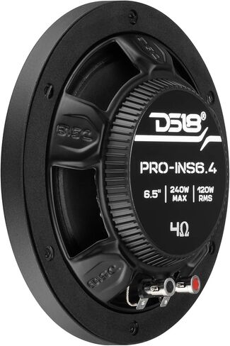 DS18 PRO-INS6.4 مكبر صوت متوسط ​​المدى 6.5 بوصة - 120 وات RMS، 4 أوم، مغناطيس نيوديميوم، عمق 1.16 بوصة، مكبر صوت احترافي عالي الحساسية للسيارة والدراجات النارية والتركيب المخصص (مفرد) in Kuwait