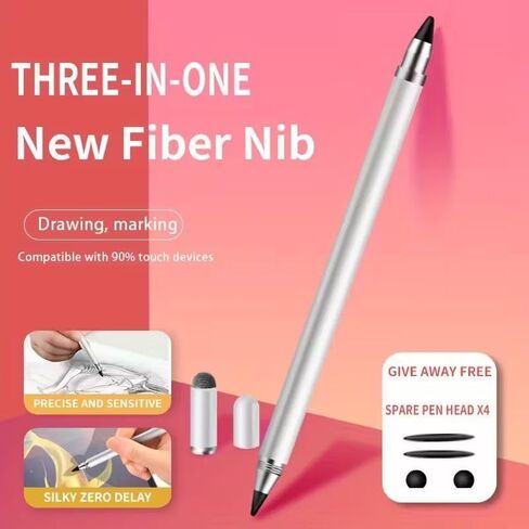 3 in 1 Stylus Pens for Touch Screens, High Sensitivity & Precision Capacitive Stylus for Apple iPad iPhone Tablets Samsung Galaxy All Universal Touchscreen Devices in Saudi Arabia