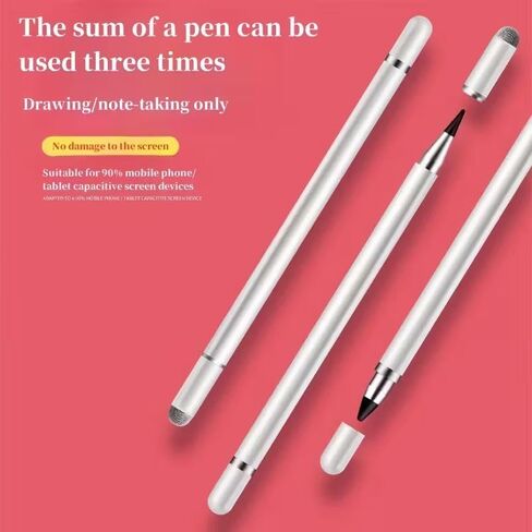 3 in 1 Stylus Pens for Touch Screens, High Sensitivity & Precision Capacitive Stylus for Apple iPad iPhone Tablets Samsung Galaxy All Universal Touchscreen Devices in Saudi Arabia