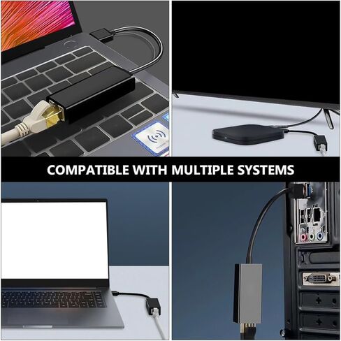 Kisangel USB 3.0 Gigabit Ethernet Adapter 1000 Mbps Rj45 LAN Network Adapter for Desktop and Laptop, USB Network Converter Compatible with Windows, Wired Internet Access for Home in Saudi Arabia