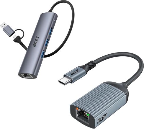 حزمة محول USB A/C إلى إيثرنت من أيسر مع محول USB C إلى إيثرنت in Kuwait