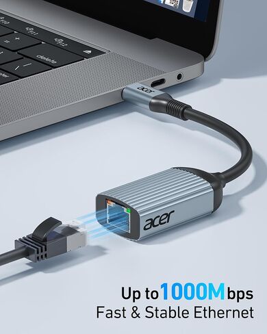 حزمة محول USB A/C إلى إيثرنت من أيسر مع محول USB C إلى إيثرنت in Kuwait