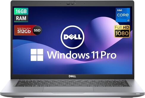 كمبيوتر محمول Dell Latitude 5420 مقاس 14 بوصة FHD للأعمال، كمبيوتر محمول رباعي النواة i7-1185G7، ذاكرة الوصول العشوائي DDR4 سعة 16 جيجابايت، SSD 512 جيجابايت، كاميرا ويب، HDMI، Windows 11 Pro (متجدد) in Kuwait