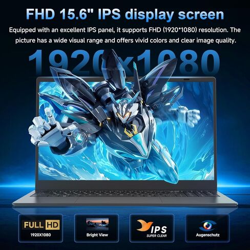كمبيوتر محمول، مع Pentium 6500Y، ذاكرة وصول عشوائي 16 جيجابايت، SSD 512 جيجابايت، شاشة IPS FHD مقاس 15.6 بوصة، كمبيوتر محمول للأعمال طويل العمر، Wi-Fi 5، BT 5.0، USB من النوع C، منافذ HDMI، كمبيوتر محمول تقليدي للعمل المكتبي in Kuwait