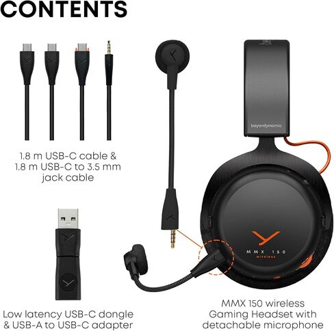 سماعة الألعاب اللاسلكية Beyerdynamic MMX 150 باللون الأبيض القطبي الشمالي مع تخصيص الصوت ووسادات الأذن القطيفة مع عمر بطارية يصل إلى 50 ساعة وتخصيص الصوت عبر التطبيق in Saudi Arabia