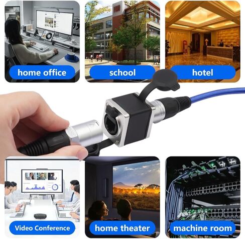 Locking RJ45 Female to Female Clip Defended Ethernet Link for CAT6/CAT5e Net Extension with Aluminum Mixture Housing in Saudi Arabia