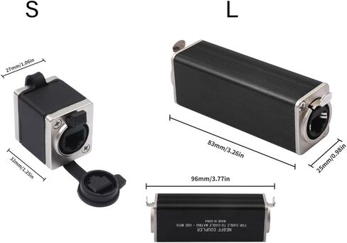Locking RJ45 Female to Female Clip Defended Ethernet Link for CAT6/CAT5e Net Extension with Aluminum Mixture Housing in Saudi Arabia