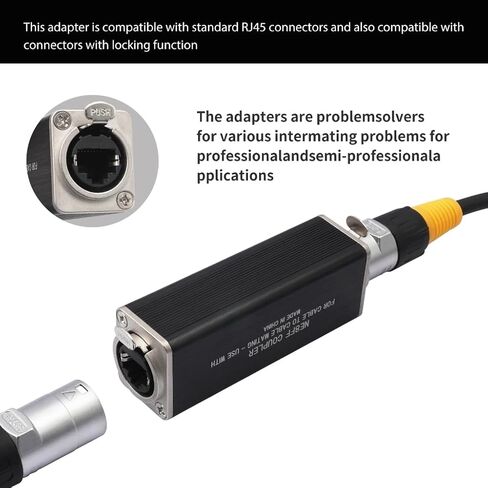 Locking RJ45 Female to Female Clip Defended Ethernet Link for CAT6/CAT5e Net Extension with Aluminum Mixture Housing in Saudi Arabia