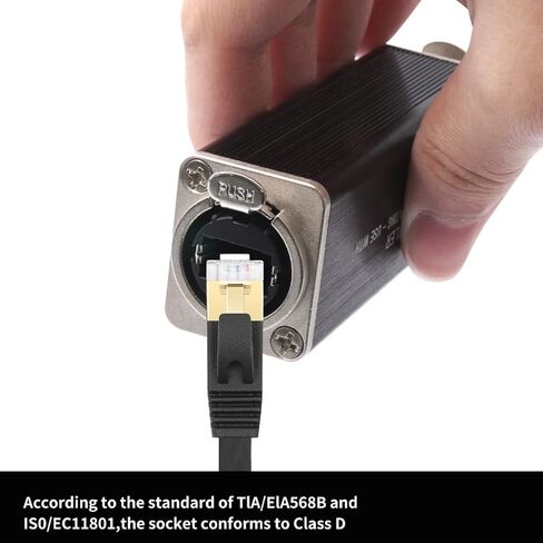 قفل RJ45 أنثى إلى أنثى وصلة إيثرنت محمية لملحق شبكة CAT6/CAT5e مع مبيت خليط الألومنيوم in Kuwait