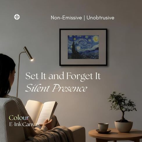 BLOOMIN8 E-Ink Canvas 13.3" Color E-Ink Picture Frame, Paper-Like Non-Glowing Display, Cordless, Long Battery Life, Easy Upload, Playlist&Schedule in Saudi Arabia