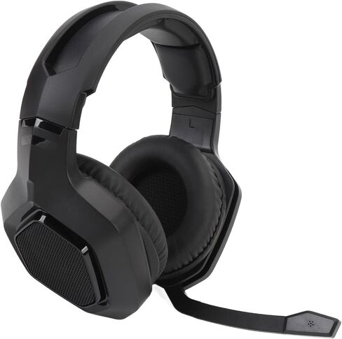 Walfront Wire Less Gaming Headset ABS PC Gaming Headphone Active Noise Reduction Bluetooth and 3.5mm Wired Connection for PS 5 PS 4 (Black) in Saudi Arabia