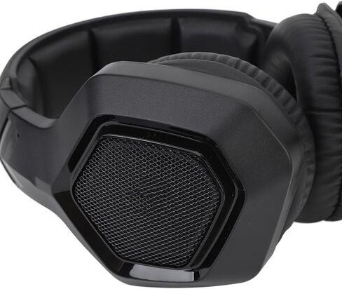 Walfront Wire Less Gaming Headset ABS PC Gaming Headphone Active Noise Reduction Bluetooth and 3.5mm Wired Connection for PS 5 PS 4 (Black) in Saudi Arabia