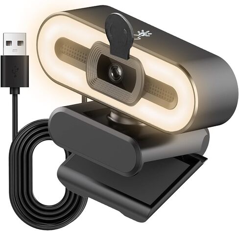 كاميرا ويب 2K USB مع ضوء للكمبيوتر المحمول والكمبيوتر المكتبي ماك بوك in Kuwait