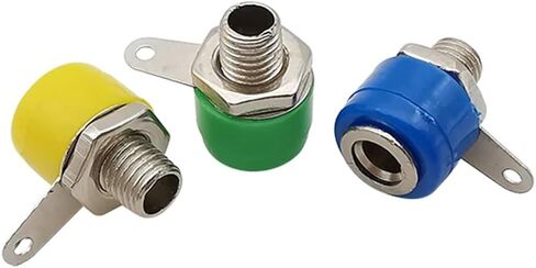 10Pcs/lot 4mm Banana Binding Post Test Socket Connector Nut Panel Mount Terminal Bananas Female Jack Adapter Connectors in Saudi Arabia