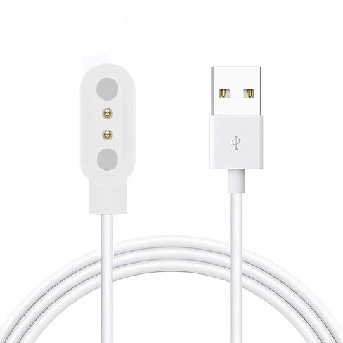 Lamshaw متوافق مع شاحن سماعات Ortizan Air Conduction، شحن مغناطيسي بديل متوافق مع Ortizan i10 Air Conduction Headphones (عبوتان - أسود + أبيض) in Kuwait