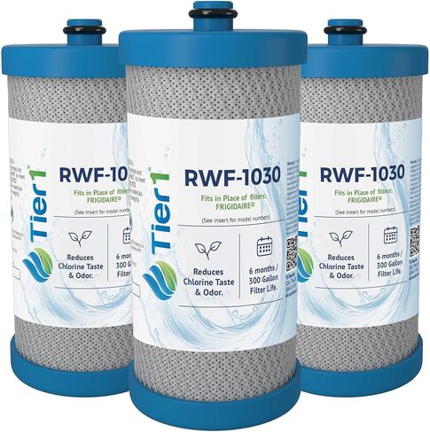 Tier1 WF1CB Refrigerator Water Filter 3-pk | Replacement for Frigidaire PureSource WFCB, RG100, WF284, NGRG-2000, Kenmore 469906, 469910, 9910, Fridge Filter in Saudi Arabia