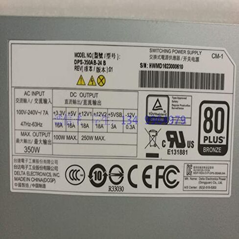 PSU for Delta IPC 80plus Bronze Small 1U 350W Power Supply DPS-350AB-24 B in Saudi Arabia