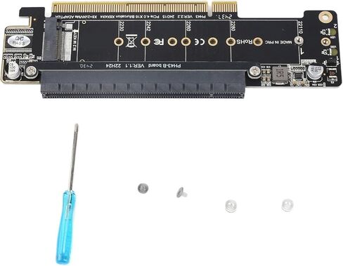 بطاقة توسيع FILFEEL M.2 NVMe PCIE X16 مع منافذ مزدوجة ومحول لتحسين أداء الكمبيوتر in Kuwait