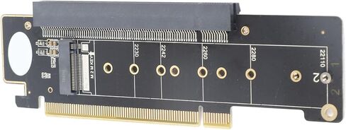 بطاقة توسيع FILFEEL M.2 NVMe PCIE X16 مع منافذ مزدوجة ومحول لتحسين أداء الكمبيوتر in Kuwait