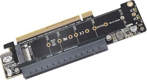 بطاقة توسيع FILFEEL M.2 NVMe PCIE X16 مع منافذ مزدوجة ومحول لتحسين أداء الكمبيوتر in Kuwait