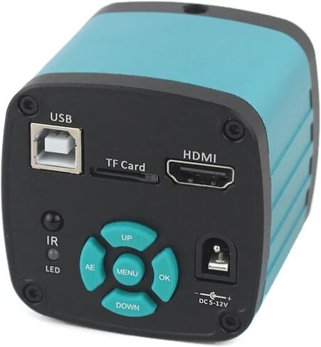 48MP 4K 1080P Video HDMI USB Microscope Camera Zoom C Mount LED Light(with 120X Lens Light) in Saudi Arabia