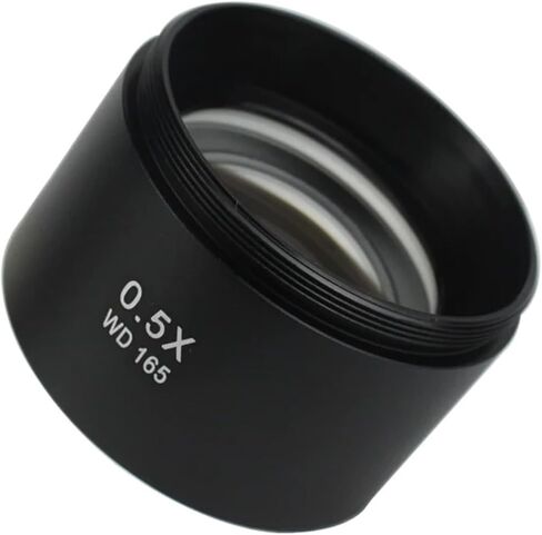 WD165 0.3X 0.5X 0.7X 1X 2X Lens Stereo Microscope Lens Accessories Auxiliary Objective Lens 48mm Thread(2.0X) in Saudi Arabia