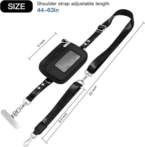 حزام مشبك وانطلق للهاتف مع محفظة للهاتف بحبل طويل قابل للتعديل والفصل in Kuwait