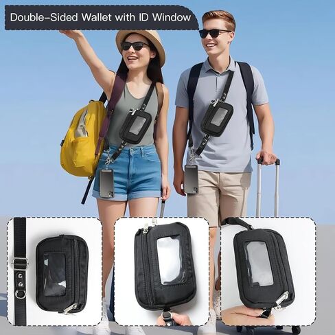 حزام مشبك وانطلق للهاتف مع محفظة للهاتف بحبل طويل قابل للتعديل والفصل in Kuwait