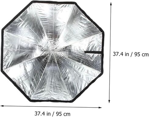 Photography Octagonal Softbox Umbrella Type Flashlight Softbox for Studio and Video Lighting, Collapsible Diffuser Soft Box Compatible with Speedlight Flashes in Saudi Arabia